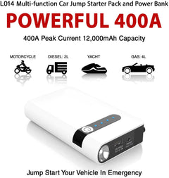 Super Boost Car Jump Starter And Power Charger For Any Gadget