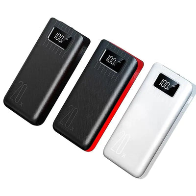 20000mAh External Battery Power Bank Dual USB With LED Flashlight