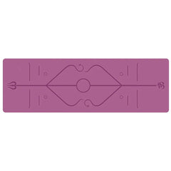 Non-Slip Yoga Mat With Position Line