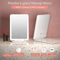 Foldable LED Touch Makeup Mirror