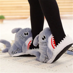 Fuzzy Shark Slippers