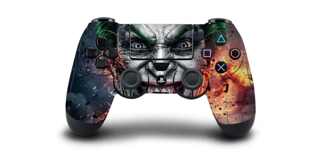 Joker 250 Vinyl Skin Sticker Cover – For Sony PS4 Slim, Multicolor, PVC, 8ft Cable