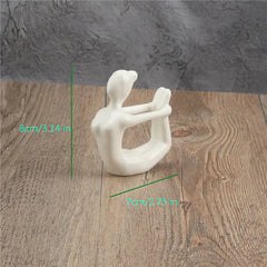 Ceramic Yoga Poses Figurine