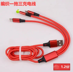 3-In-1 Charging Cable Micro USB Type C